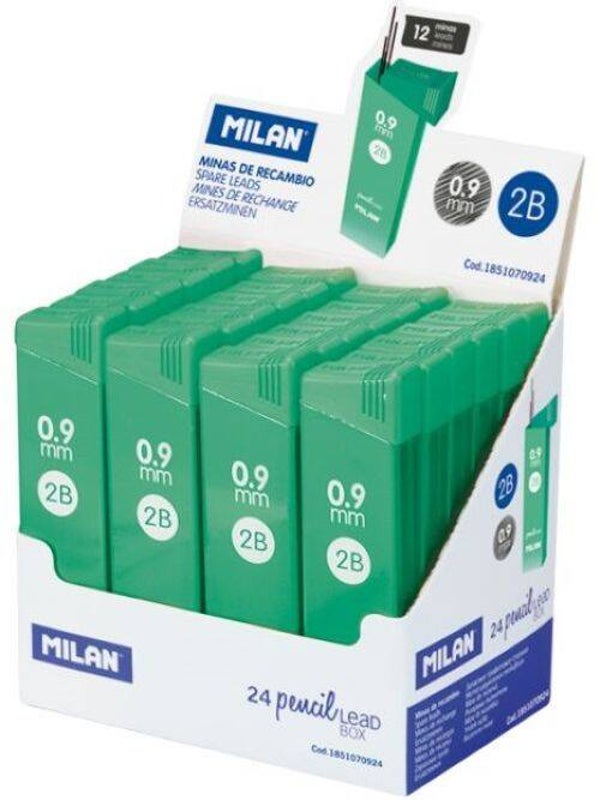 CAJAS DE 12 MINAS GRAFITO 0,9 MM 2B