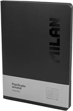 PLANIFICADOR SEMANAL Y MENSUAL SHADOW NEGRO MILAN