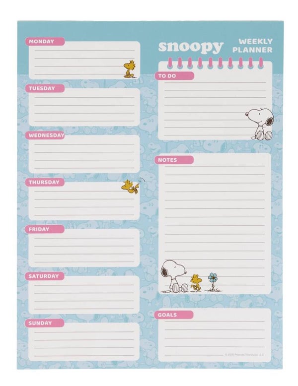 PLANING SEMANAL SNOOPY 19x25,5cm