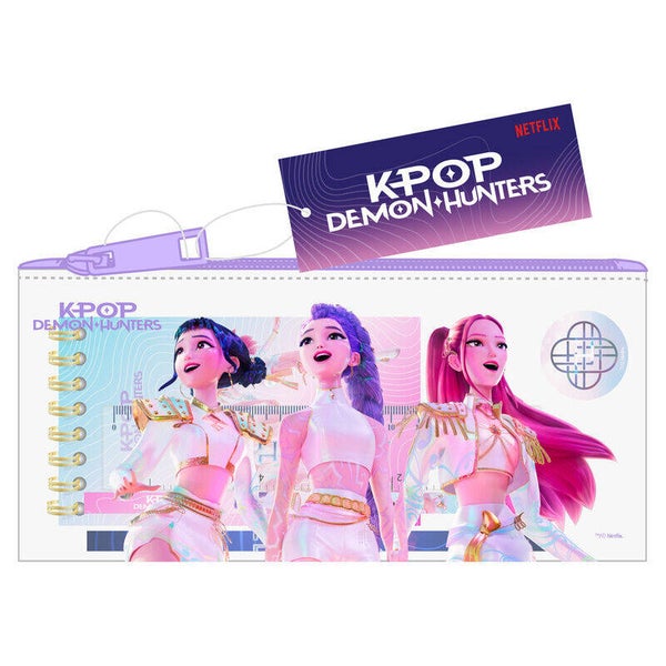 SET DE PAPELERIA CON PORTATODO K-POP DEMON HUNTERS