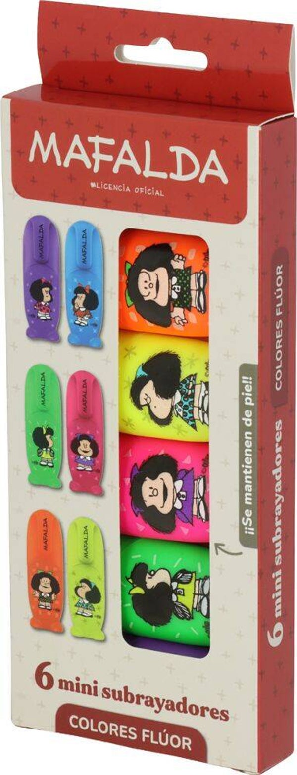 SET 6 MINI MARCADORES MAFALDA GRAFOPLAS