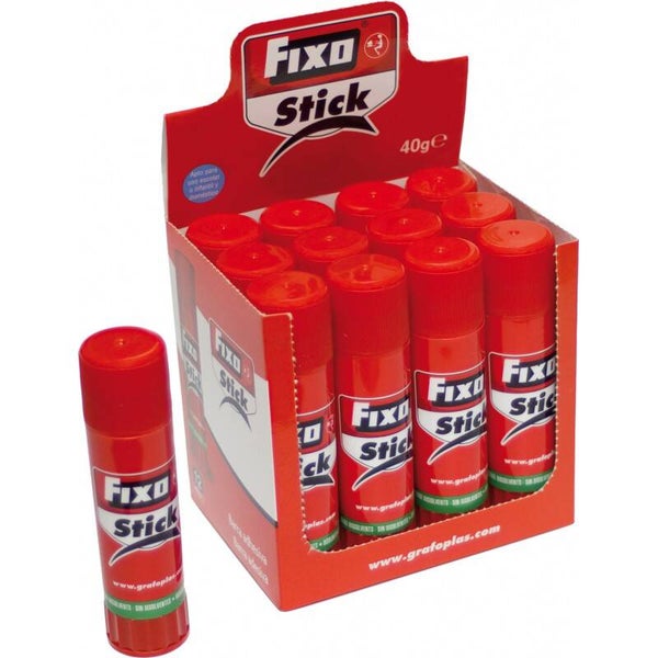 BARRA PEGAMENTO FIXO  ROJA MEDIANA 20GR.