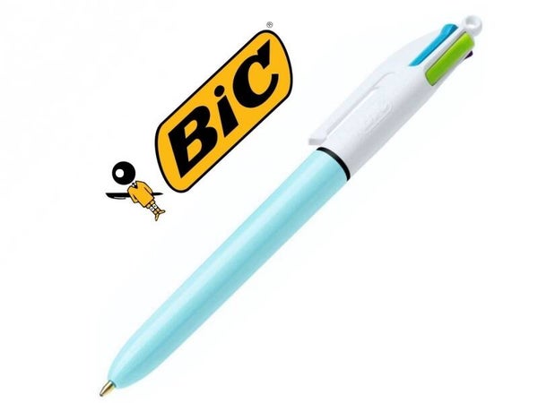 BOLIGRAFOS BIC 4 CORES FUN PUNTA 1MM PASTEL