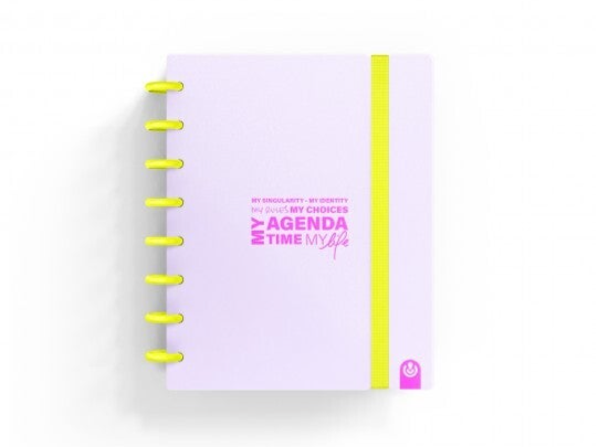 AGENDA INGENIOX MY LIVE SEMANA VISTA A5 NEON MALVA PASTEL