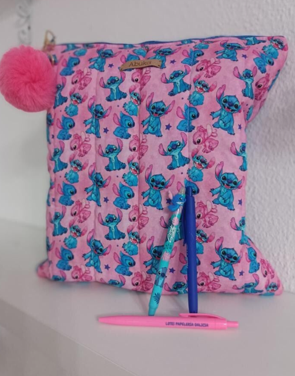 FUNDA GRANDE STITCH Y ANGEL