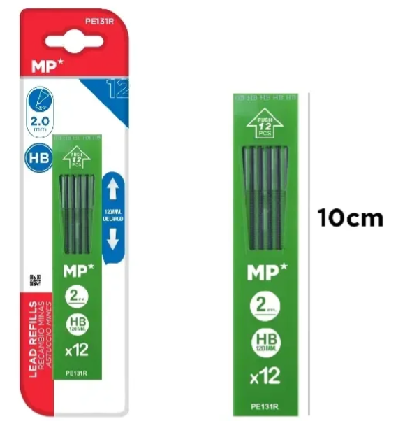 ESTUCHE DE MINAS 2.0 mm. HB (12 MINAS)