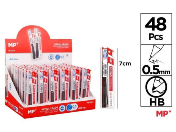 MINAS MP BEBASIC 0,5 MM HB(20 MINAS)