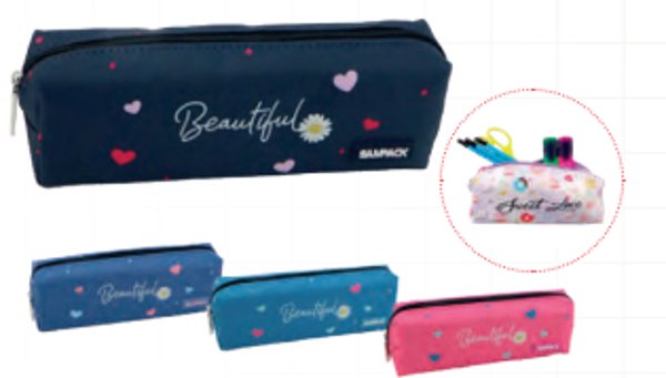 ESTUCHE 1 CREMALLERA RECTANGULAR Beautiful