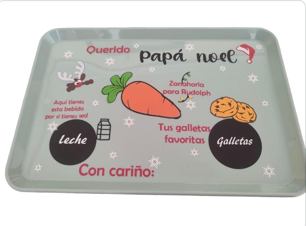 BANDEJA NAVIDEÑA PERSONALIZADA