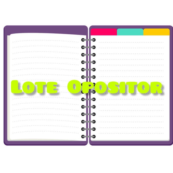 LOTE OPOSITORA🤍