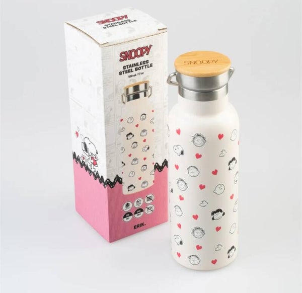 BOTELLA METALICA CON ASA SNOOPY LOVE SEASON