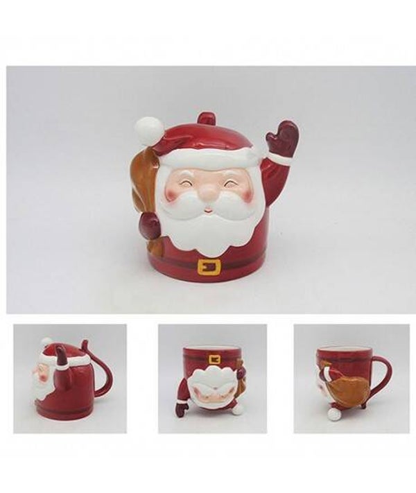 TAZA DE CERAIMICA -PAPA NOEL NAVIDAD DEL REVES
