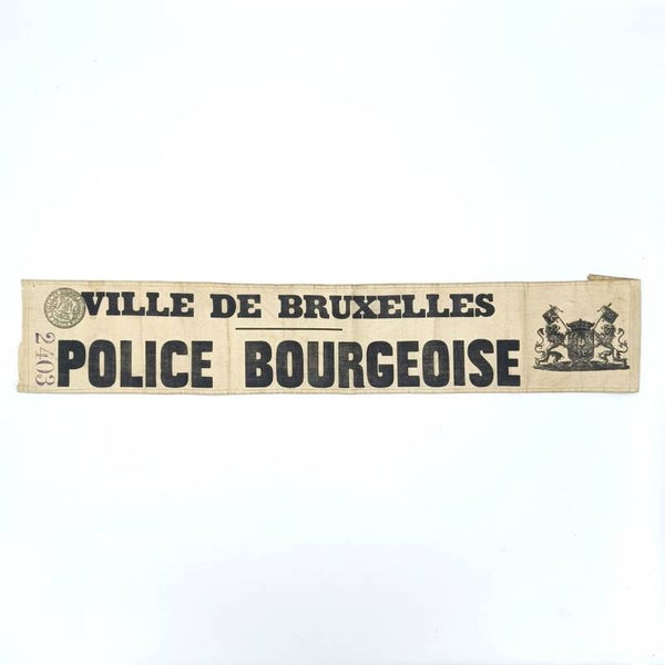 Belgian Pre-WWI Police Bourgeoise Bruxelles Sash