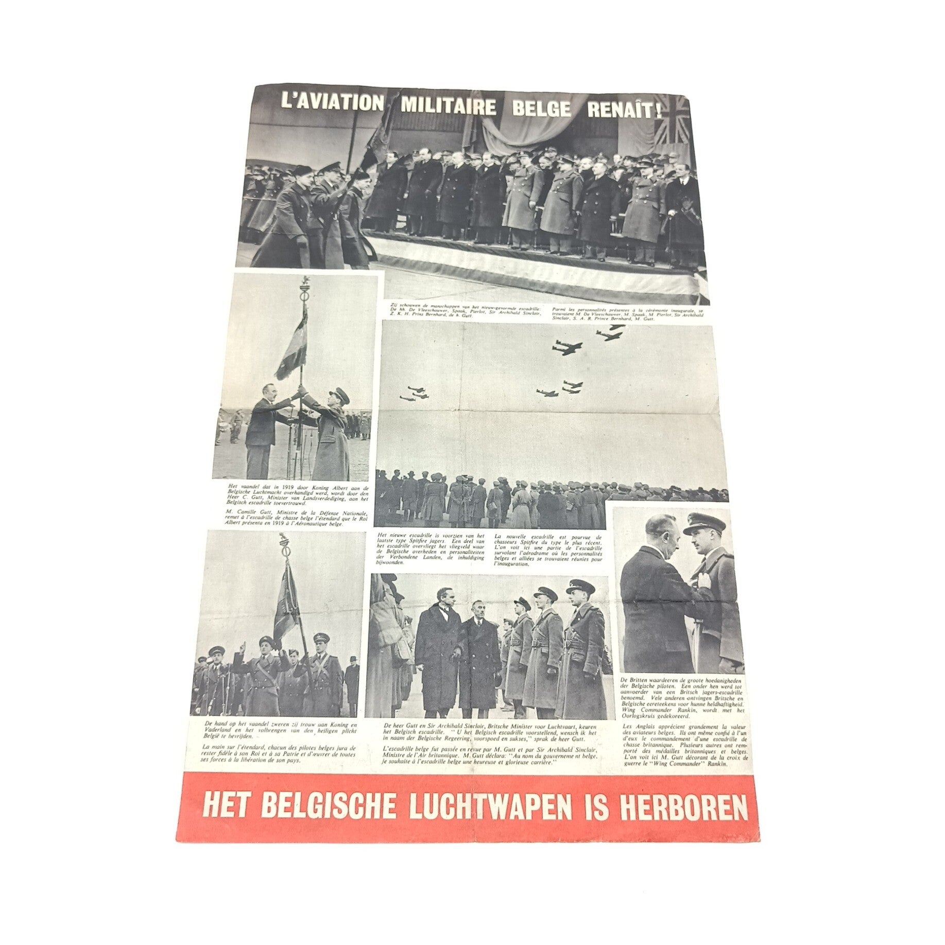 Belgian Air Force in UK Leaflet