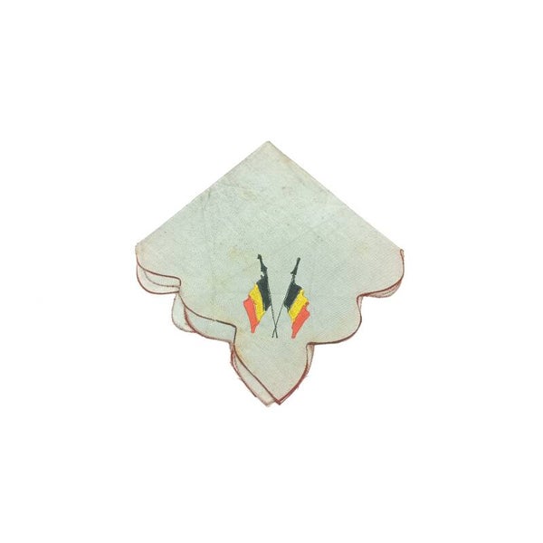 Belgian WWII Period Souvenir Handkerchief