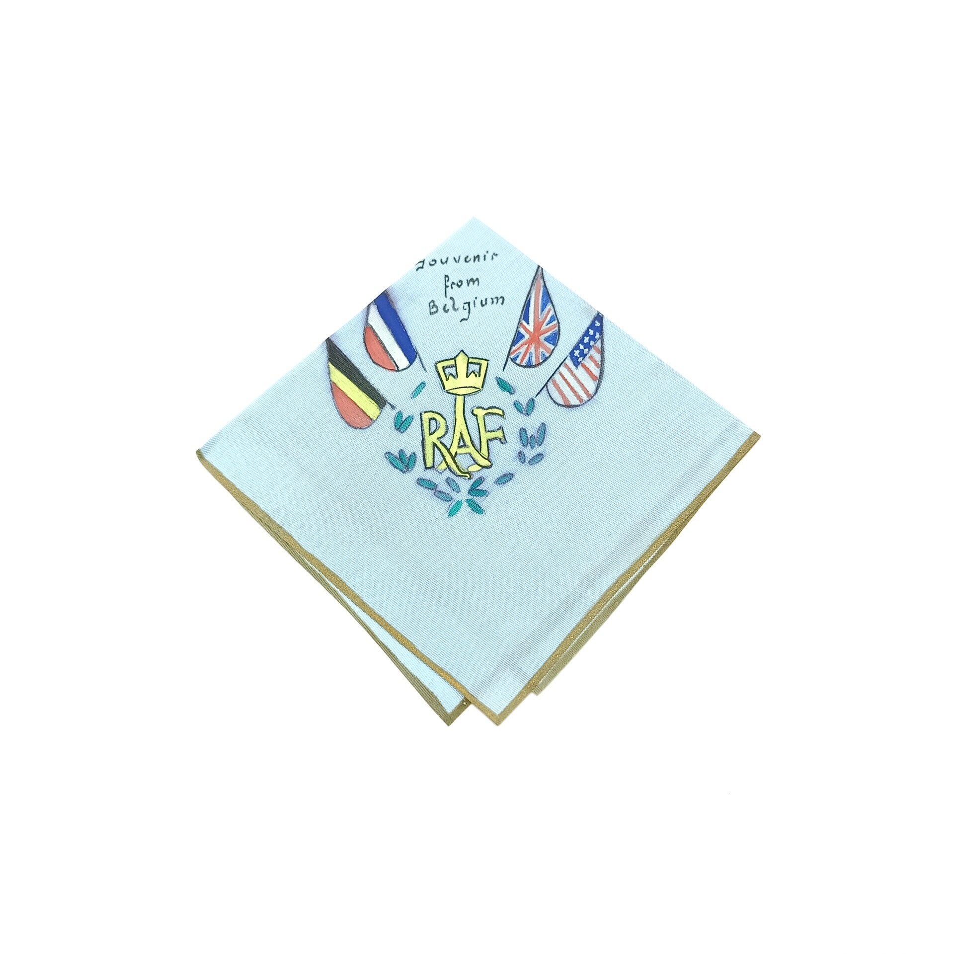 Belgian WWII Period RAF Souvenir Handkerchief