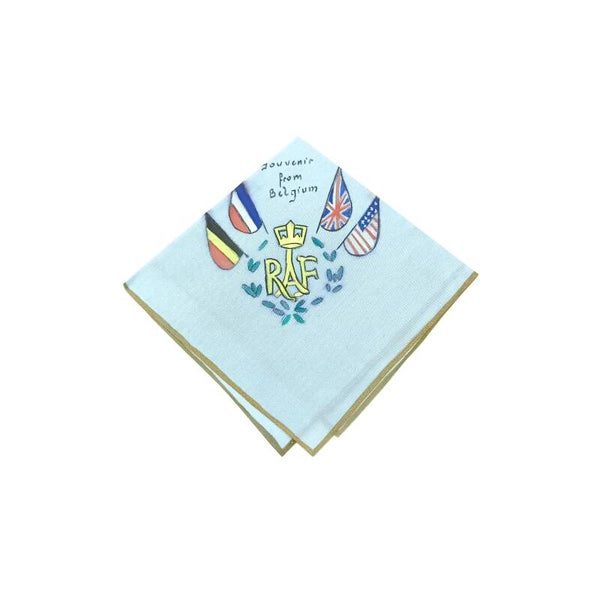Belgian WWII Period RAF Souvenir Handkerchief