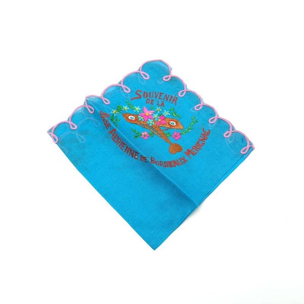 French Souvenir Handkerchief