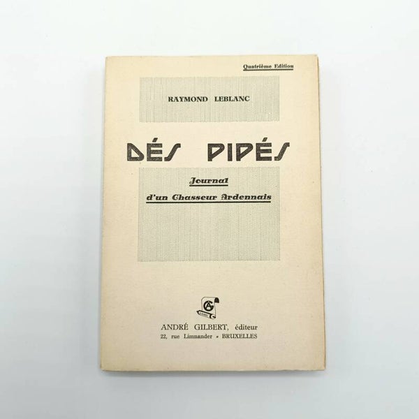 Belgian Book Dés Pipés Journal d'un Chasseur Ardennais