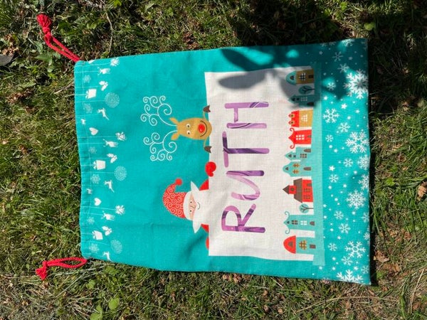 Small Santa Sacks Red & Green Avaliable