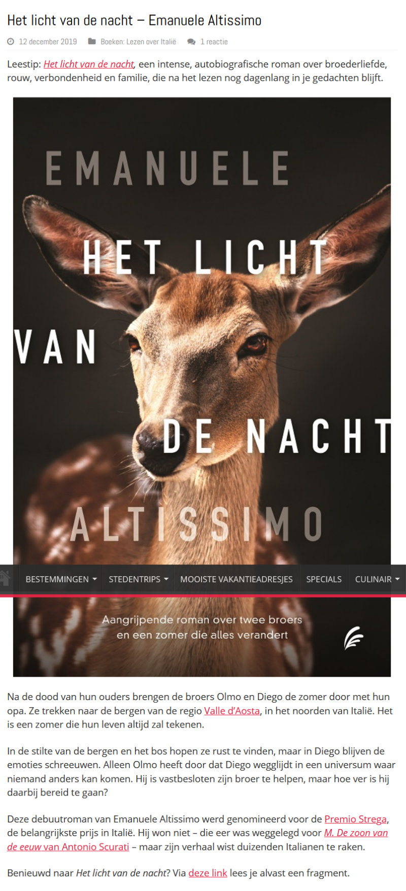 CIao Tutti, Het licht van de nacht, vertaling Saskia Peterzon-Kotte