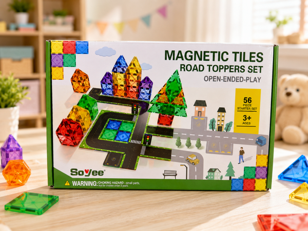 Magnetic tiles Road