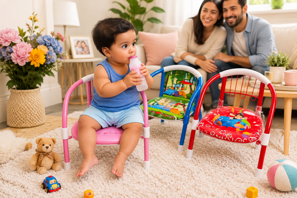 Kids’ Colorful Metal Chair – Perfect for 8 Months+