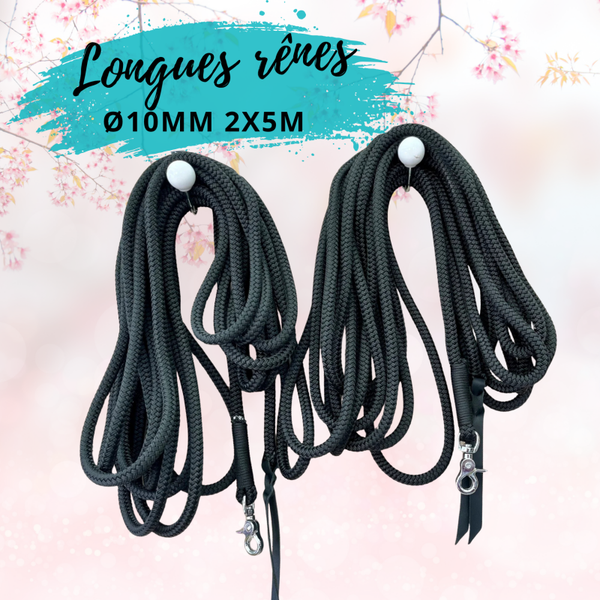 Rênes 2x 5m diamètre 10 mm