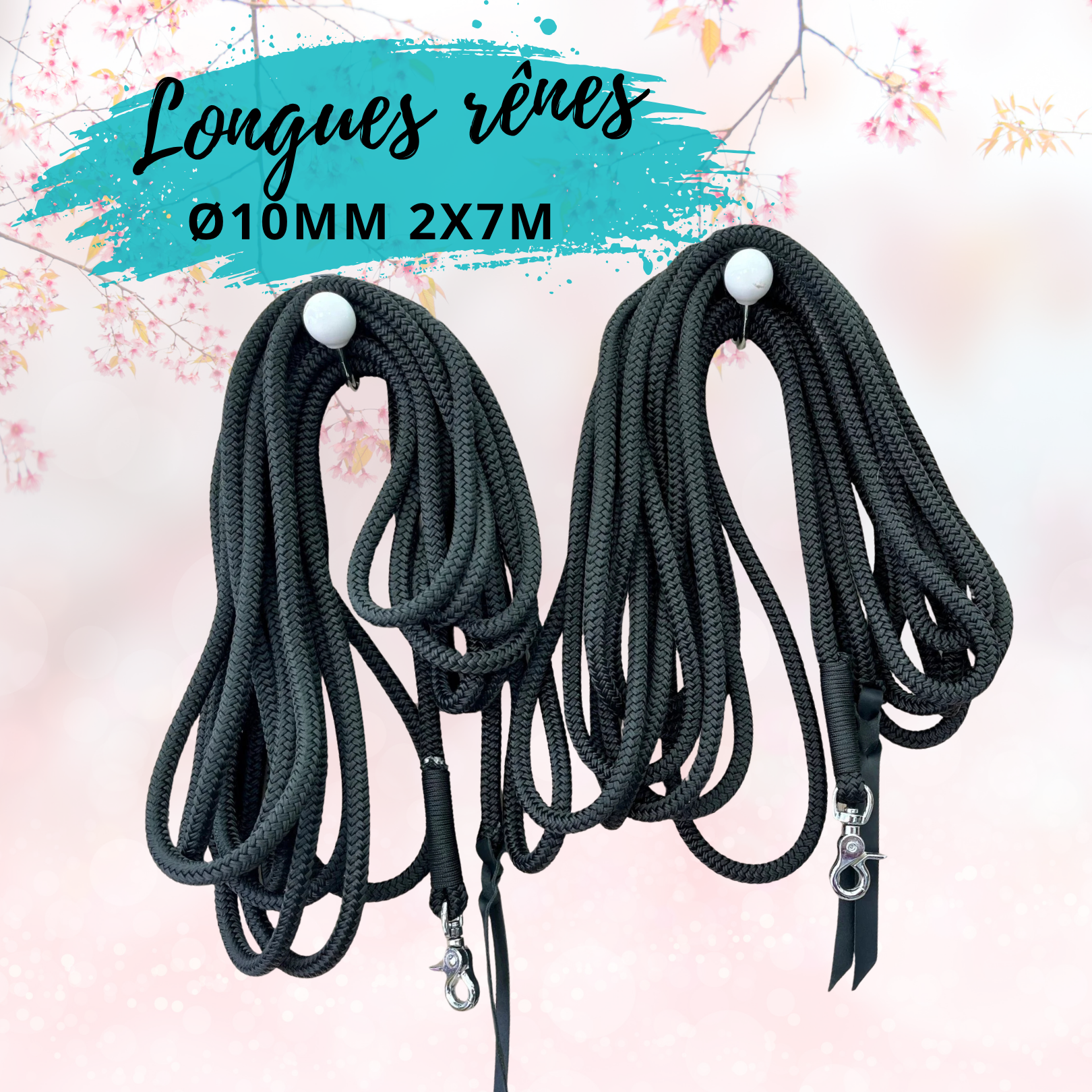 Rênes 2x 7m diamètre 10mm