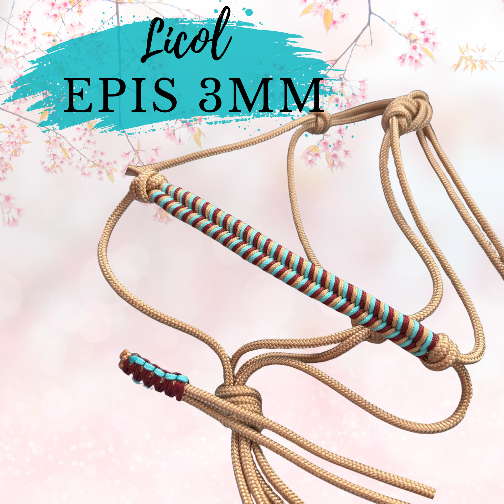 Licol tressage épis 3mm