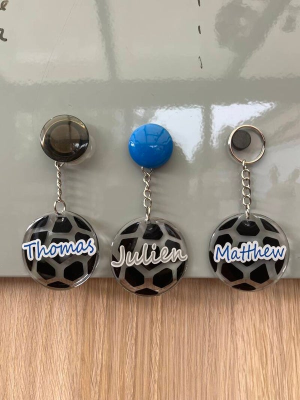 Portes clés ballons de foot