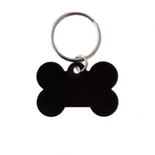 Médaille Os 40 mm noir gravées