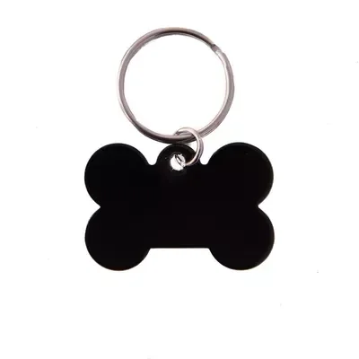 Médaille Os 40 mm noir gravées