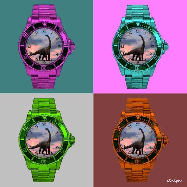 Brontosaurus, montre Pop Art