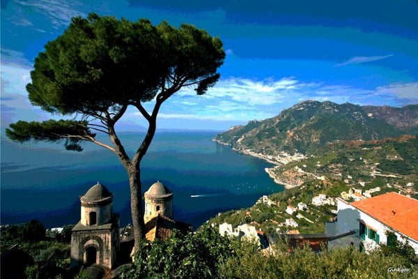 Surplomb sur la mer