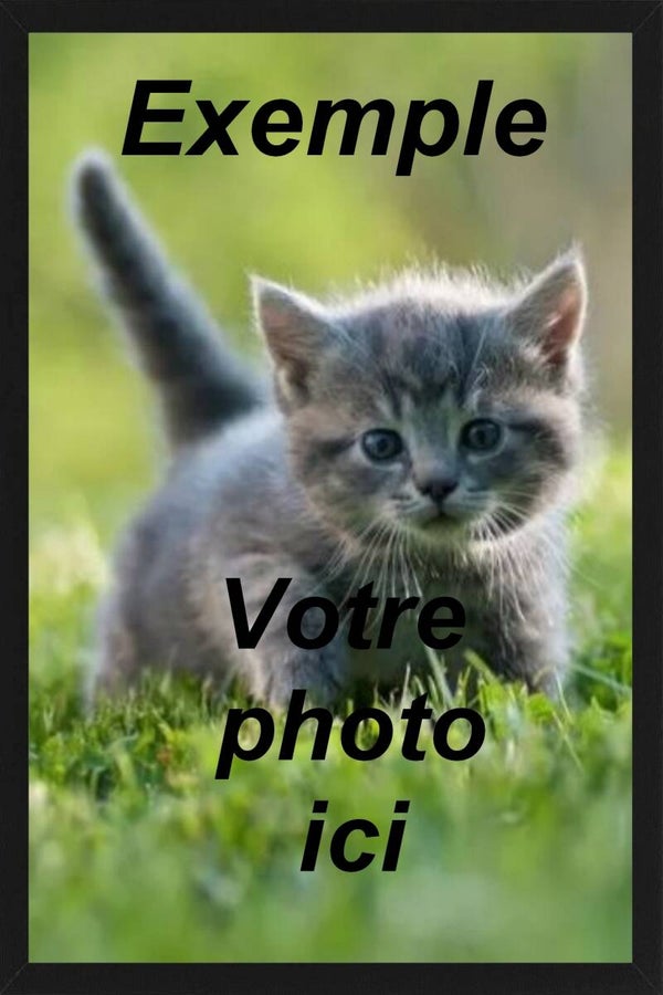 Votre photo encadrée (Format portrait)