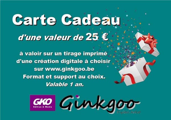 Carte cadeau 25 €