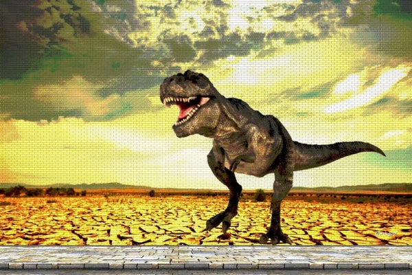 Street Art T-Rex