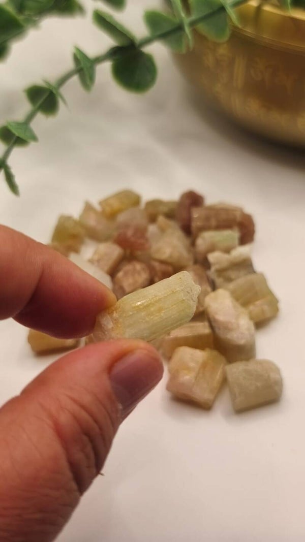 Turmalina sandía en bruto · Mini · 1 cm