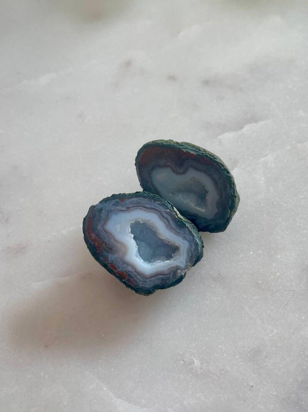 Geodino de ágata · Belleza en su interior