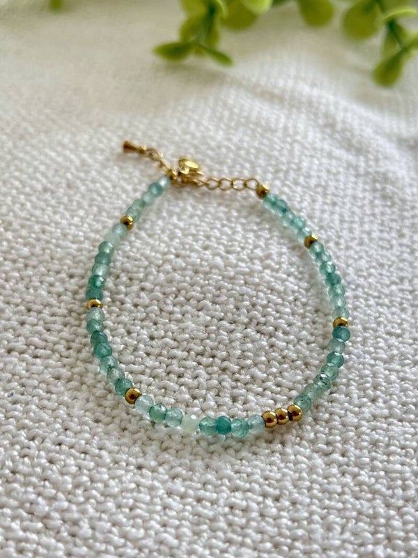 Pulsera de aventurina verde