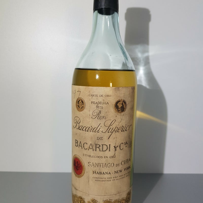 Bacardi Carta de Oro. Hababa - New York. Production period 1916 - 1919