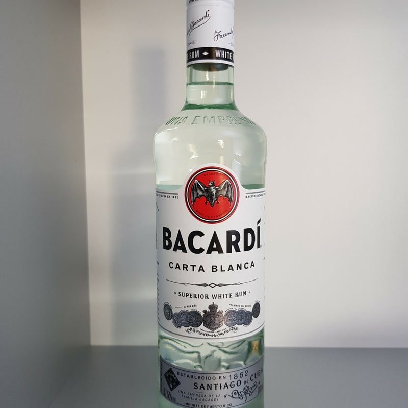 France. Bacardi Carta Blanca. 700ml. Production year 2019