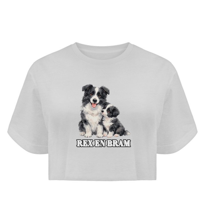 Boyfriend organic crop top Rex en Bram