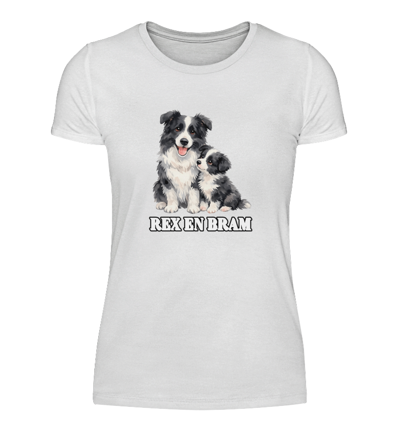 Dames basic t-shirt Rex en Bram