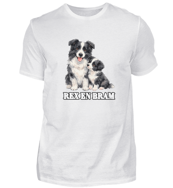 Heren basic t-shirt Rex en Bram