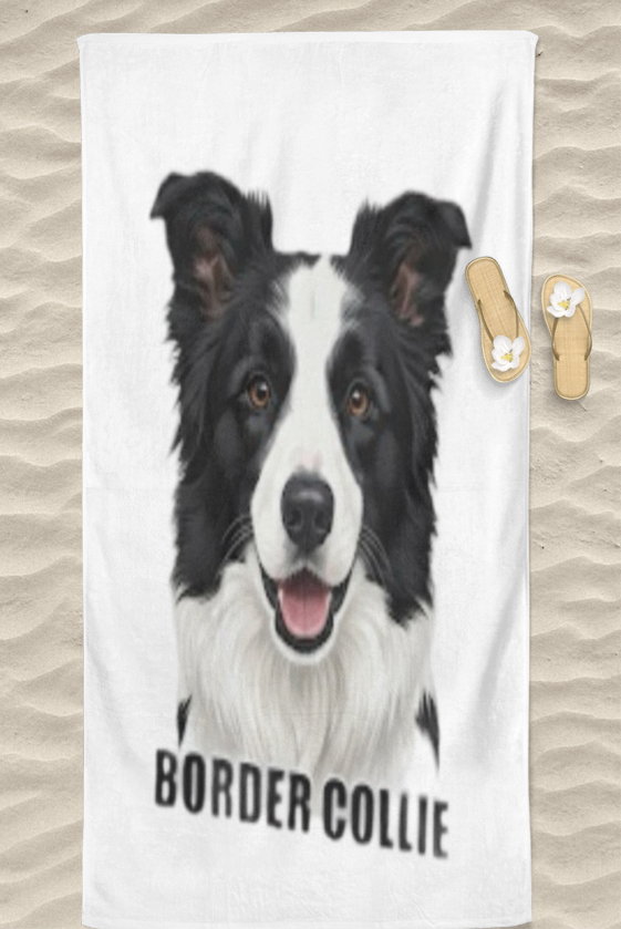 border collie handdoek