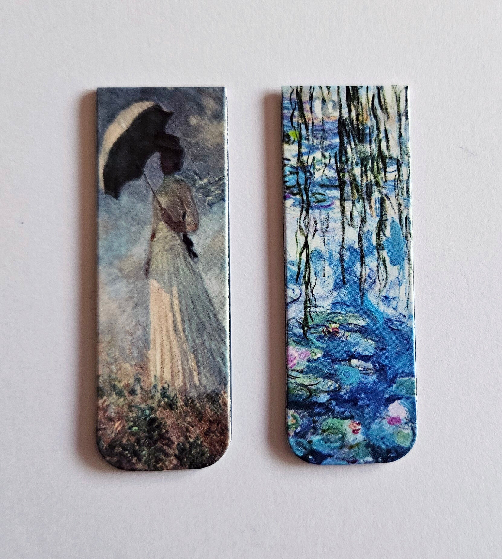 Boekenleggers Monet - Vrouw met parasol en Waterlelies - V1