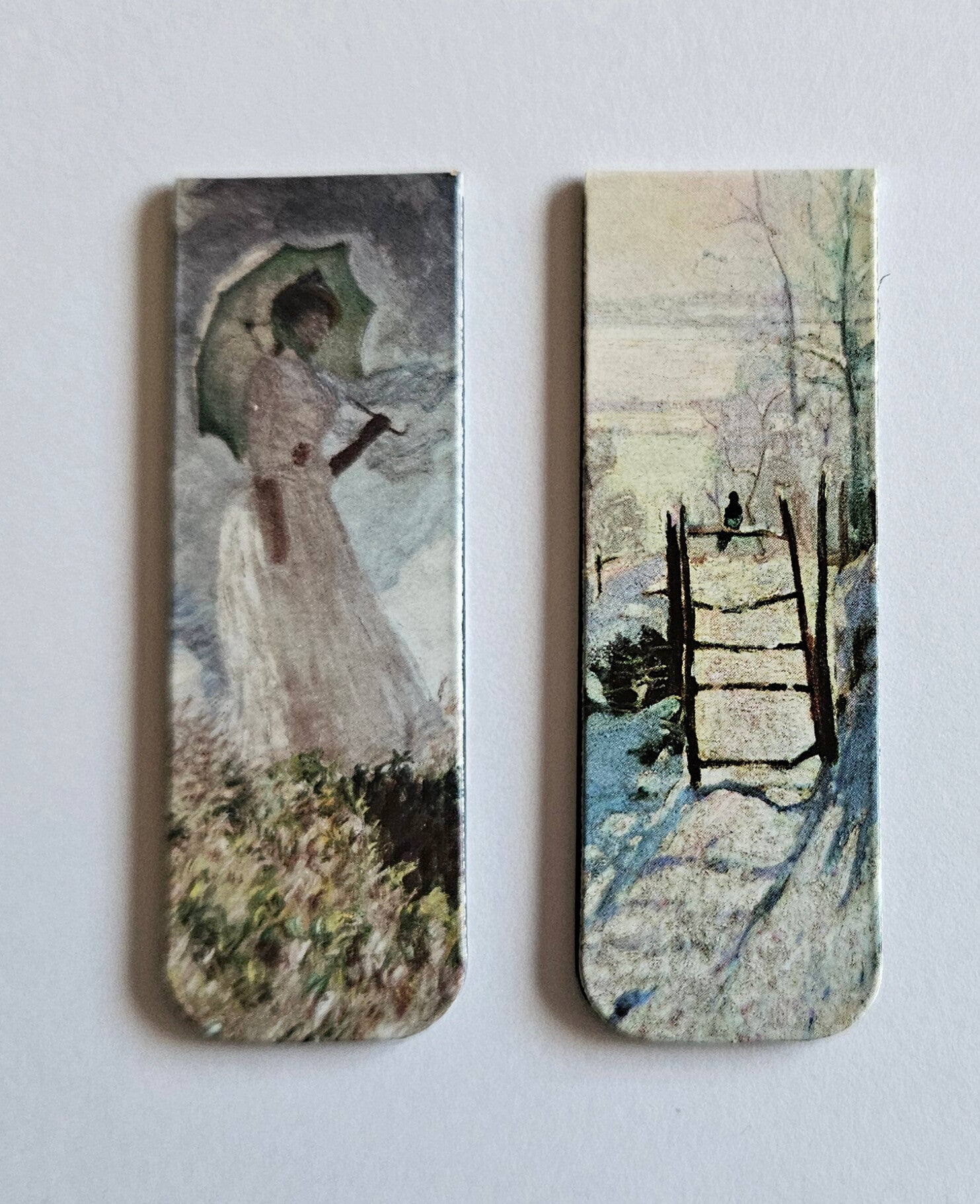 Boekenleggers Monet - Vrouw met parasol en Waterlelies - V2