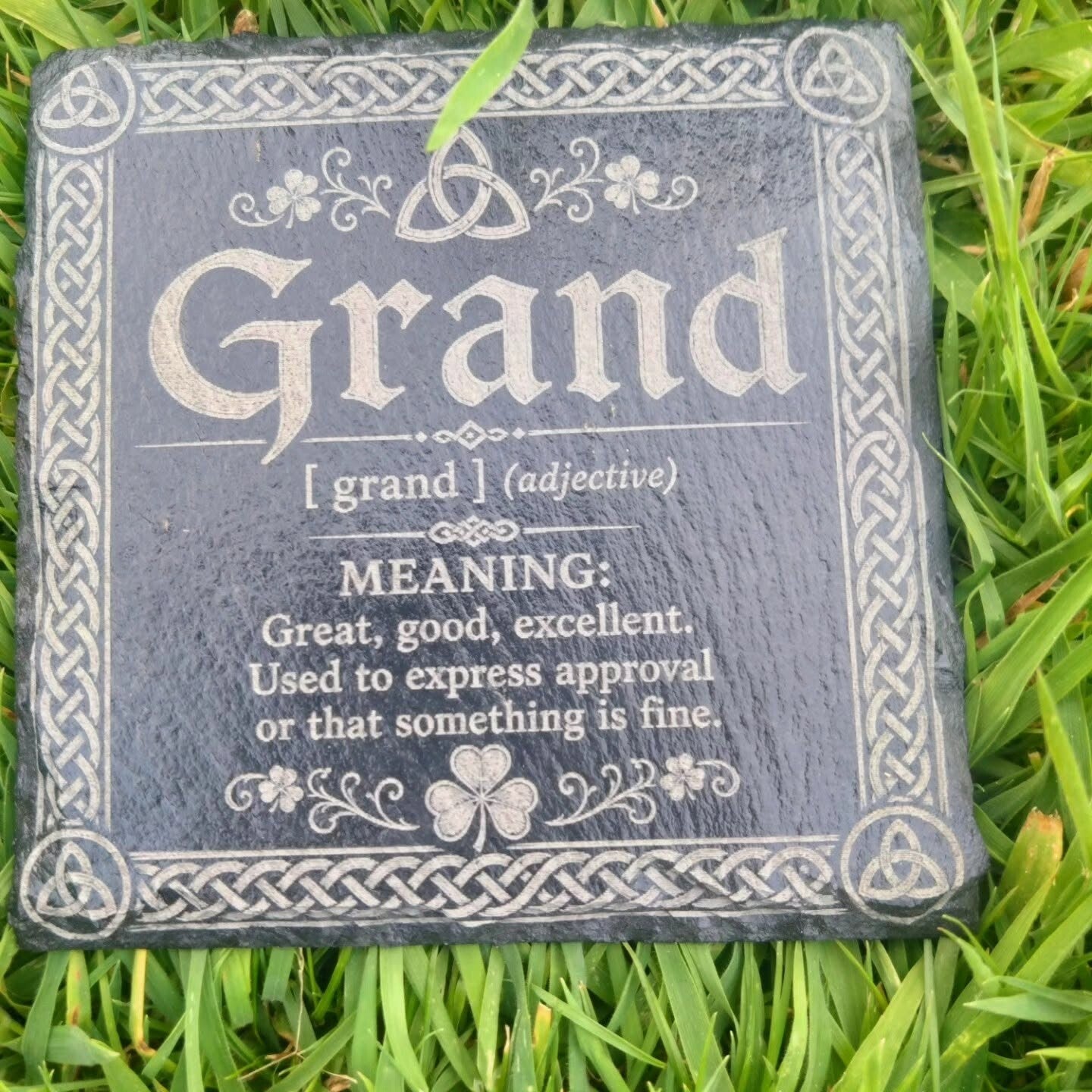 Irish Slang Slate Coaster Set – Laser Engraved (Set of 4)